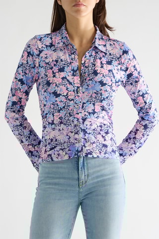 Chemisier Karen - Violet et rose