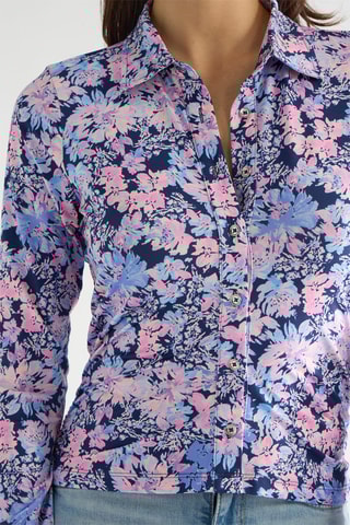 Chemisier Karen - Violet et rose