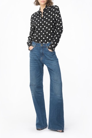 Chemise en soie - Noir