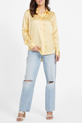 Chemisier slim - Jaune