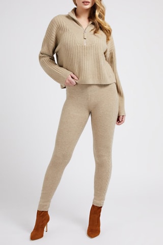Legging taille haute Beige