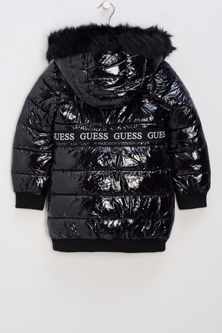 Doudoune longue à capuche - Noir