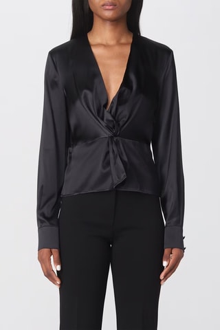 Blouse en soie - Noir