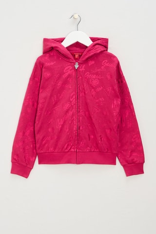 Sweat à capuche Allover - Fuchsia