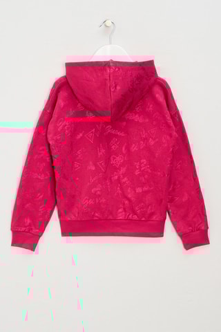 Sweat à capuche Allover - Fuchsia