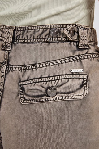 Minishort en jean taille haute - Gris