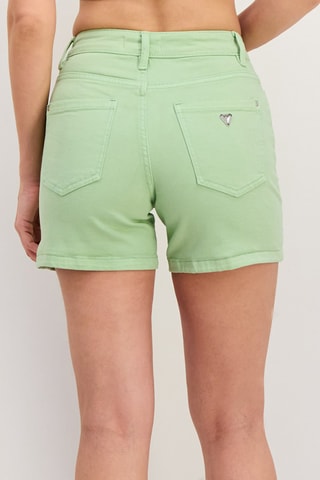 Short relaxed taille haute - Vert clair