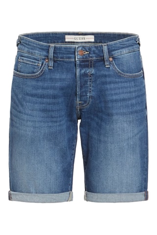 Short slim en jean - Bleu marine