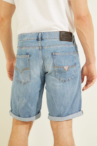 Short slim en jean - Bleu clair
