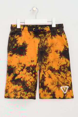 Short tie and dye Kiss - Bleu marine et orange