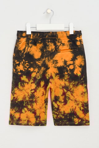 Short tie and dye Kiss - Bleu marine et orange