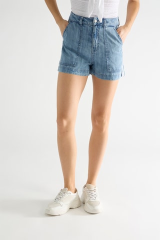 Short loose en jean Niny - Ciel