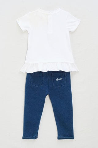 T-shirt et pantalon - Blanc et bleu cobalt