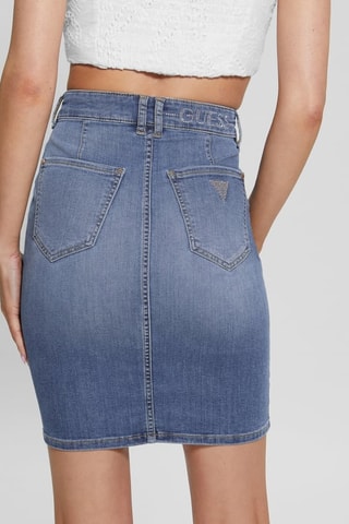 Jupe fourreau en jean - Bleu