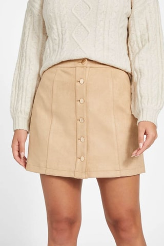 Jupe droite - Crème