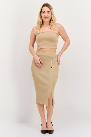 Jupe fourreau Ina - Beige