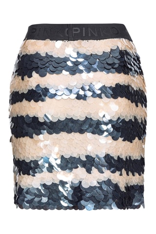 Jupe droite - Argenté