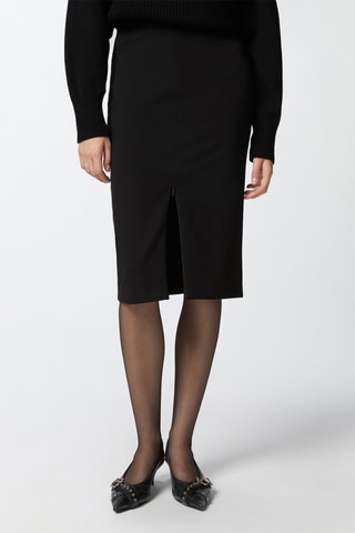 Jupe fourreau midi - Noir