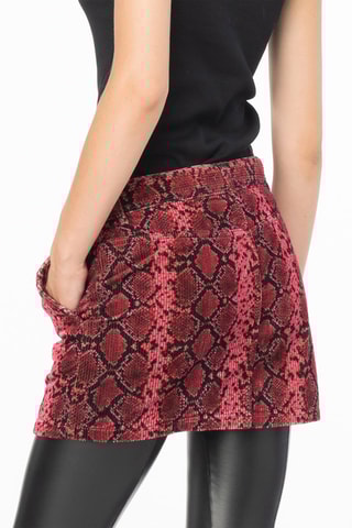 Minijupe droite - Rouge