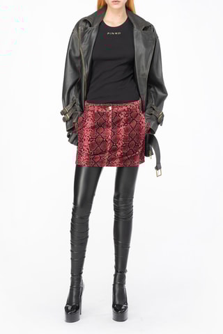 Minijupe droite - Rouge