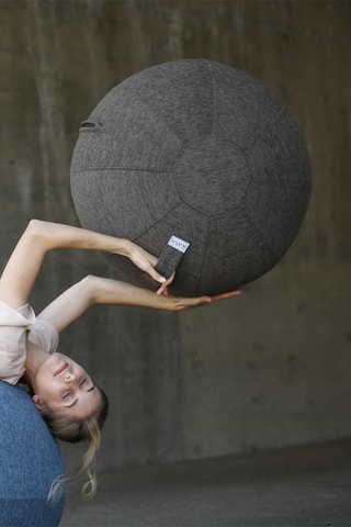 Palla da seduta gonfiabile BOL STOV - 60-65 cm - Antracite