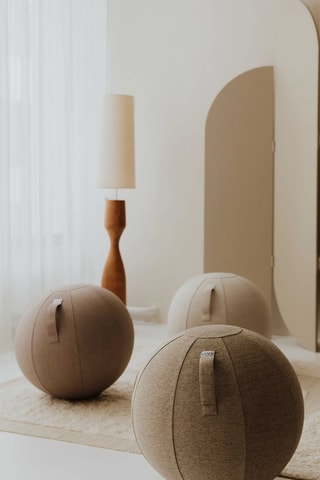 Palla da seduta gonfiabile BOL STOV - 60-65 cm - Beige melange