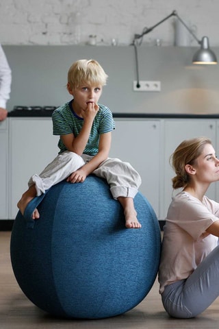 Palla da seduta gonfiabile BOL STOV - 60-65 cm - Petrolio