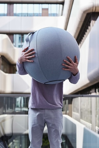 Palla da seduta gonfiabile BOL SOVA - 60-65 cm - Grigio scuro