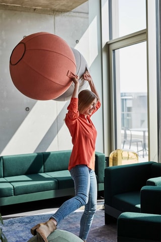 Palla da seduta gonfiabile BOL SOVA - 60-65 cm - Salmone