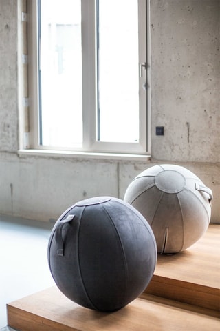 Palla da seduta gonfiabile BOL VEGA - 60-65 cm - Grigio scuro