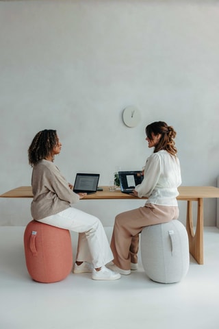 Sgabello ergonomico gonfiabile KAPSUL SOVA - M - Arancione