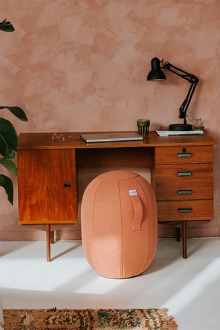 Sgabello ergonomico gonfiabile KAPSUL SOVA - M - Arancione