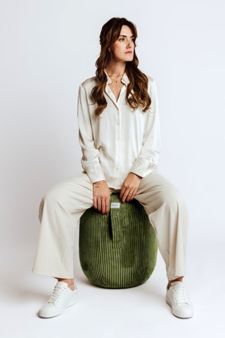 Sgabello ergonomico gonfiabile KAPSUL VLIP - M - Verde oliva