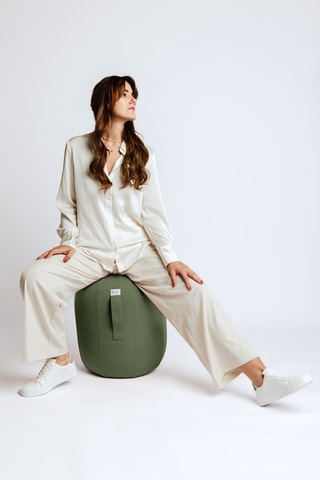 Sgabello ergonomico gonfiabile KAPSUL SOVA - M - Verde