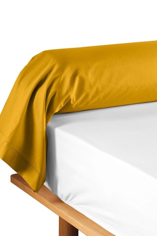 Taie de traversin en coton 57 fils/cm² Lina - Curry