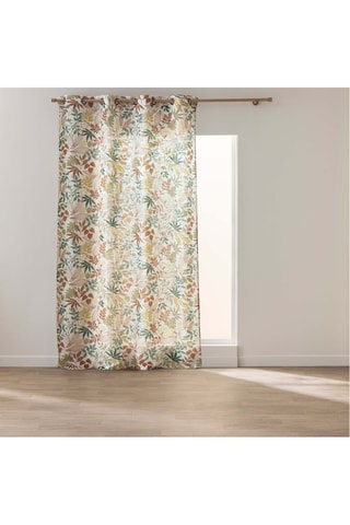 Rideau - Beige et sauge - 140 x 280 cm