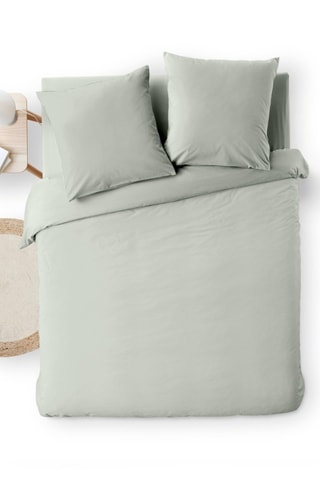 Parure de couette en coton 60 fils/cm² Meline - Sauge