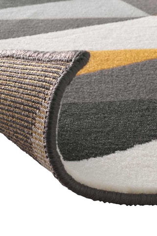 Tapis Scorpio - Anthracite et moutarde