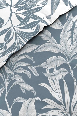 Parure de draps en coton Hera - Gris et bleu