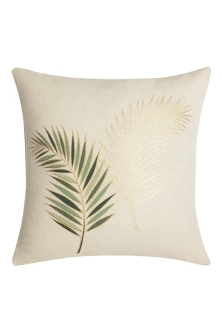 Coussin - Crème et sauge - 45 x 45 cm