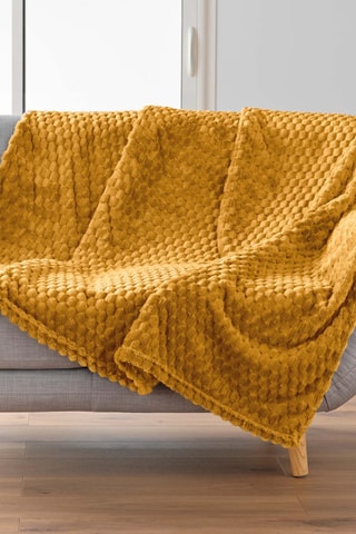 Plaid Mini Frosty - Ocre - 125 x 150 cm