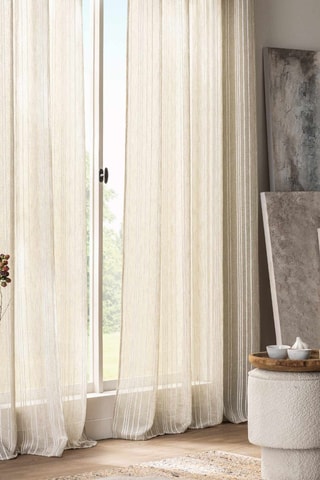 Rideau Zaho - Beige - 140 x 260 cm