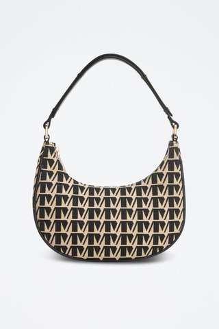 Sac porté épaule jacquard - Noir