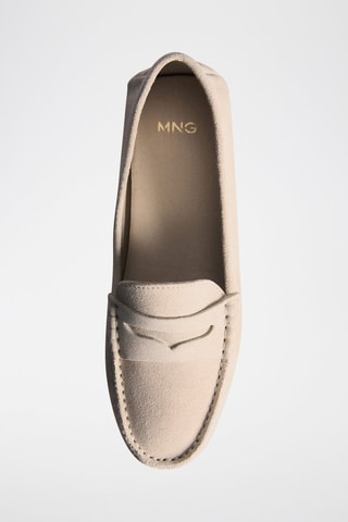 Mocassins en nubuck - Beige