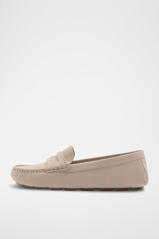 Mocassins en nubuck - Beige