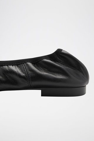 Ballerines cuir nœud - Noir