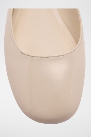 Ballerines vernies lanière - Beige