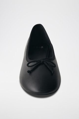 Ballerines cuir nœud - Noir