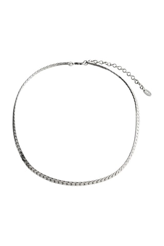 Collier chaîne plate - Argenté