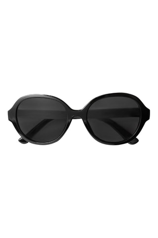 Lunettes de soleil monture ronde - Noir
